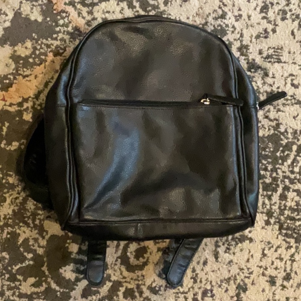 All Black Backpack/Mini Bag
